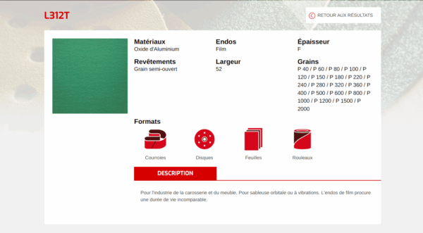 Papier sablé L312T – Image 2